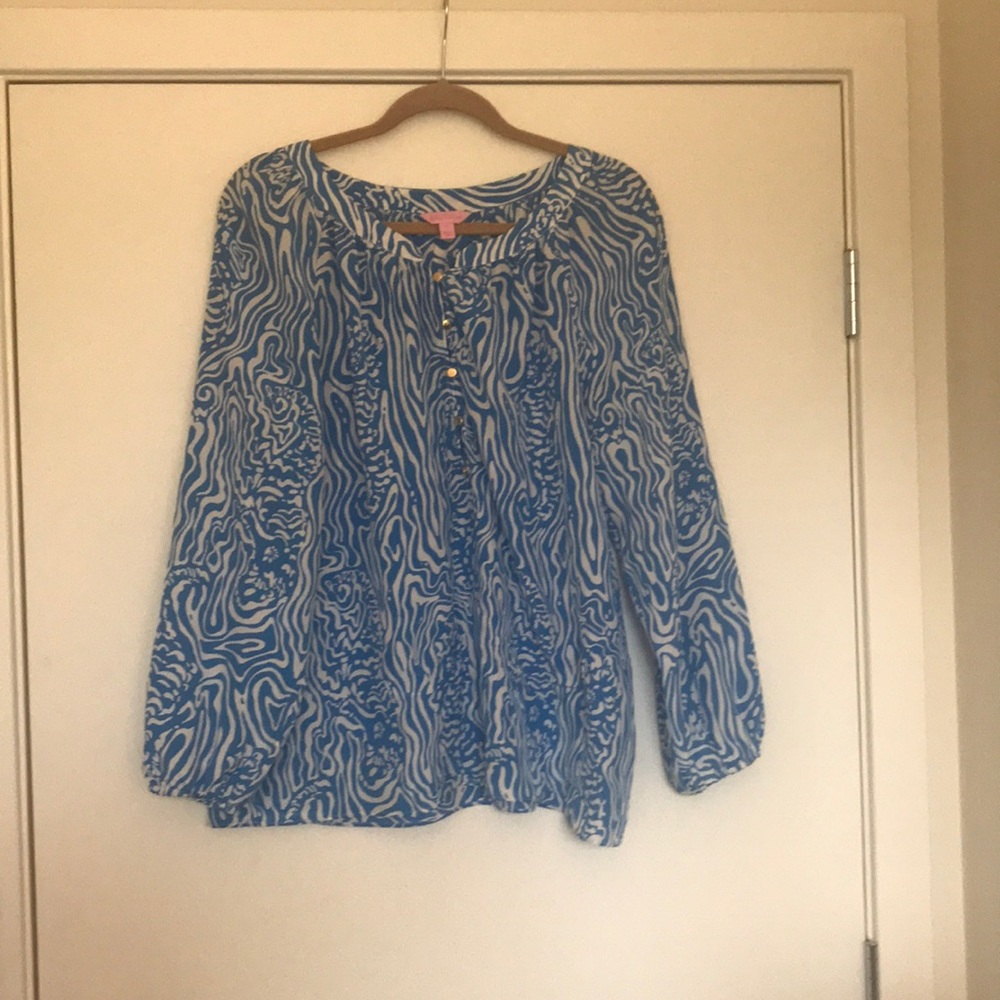 Lilly Pulitzer Elsa silk top